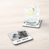 Eenvoudige, moderne aangepaste foto of foto's van  bier onderzetter (Rechterzijde)