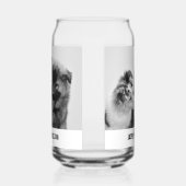 Eenvoudige, moderne aangepaste foto of foto's van  blikvorm glas (Links)