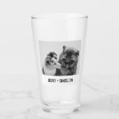 Eenvoudige, moderne aangepaste foto of foto's van  glas (Voorkant)