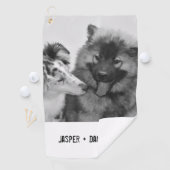 Eenvoudige, moderne aangepaste foto of foto's van golfhanddoek (Insitu)