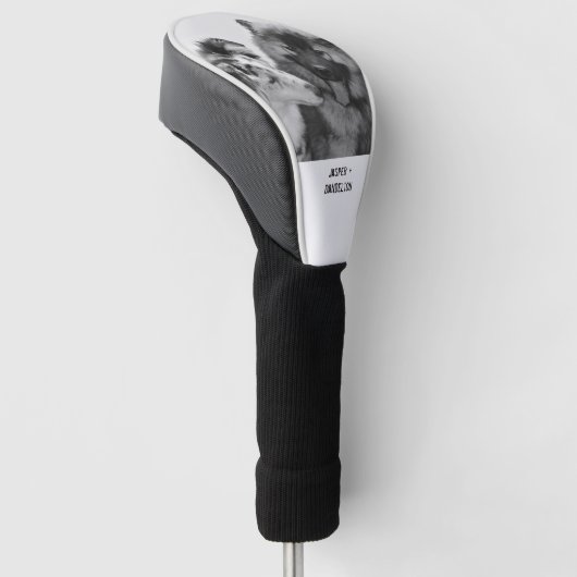 Eenvoudige, moderne aangepaste foto of foto's van  golfheadcover (Schuin)