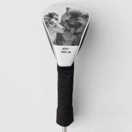 Eenvoudige, moderne aangepaste foto of foto's van  golfheadcover