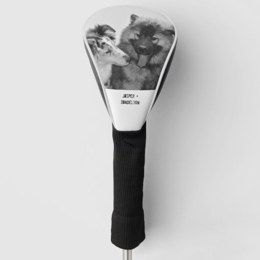 Eenvoudige, moderne aangepaste foto of foto's van  golfheadcover (Voorkant)