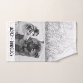 Eenvoudige, moderne aangepaste foto of foto's van  handdoek (Handdoek)