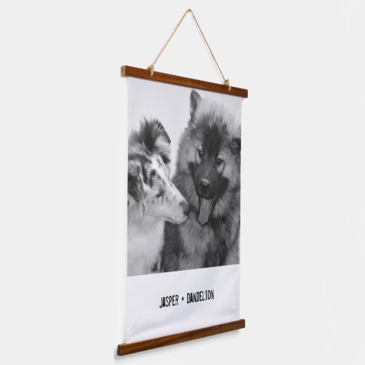 Eenvoudige, moderne aangepaste foto of foto's van  hangend wandkleed (Gebogen)