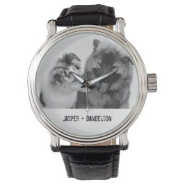 Eenvoudige, moderne aangepaste foto of foto's van  horloge