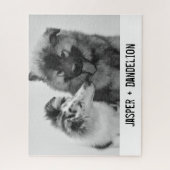 Eenvoudige, moderne aangepaste foto of foto's van  legpuzzel (Verticaal)