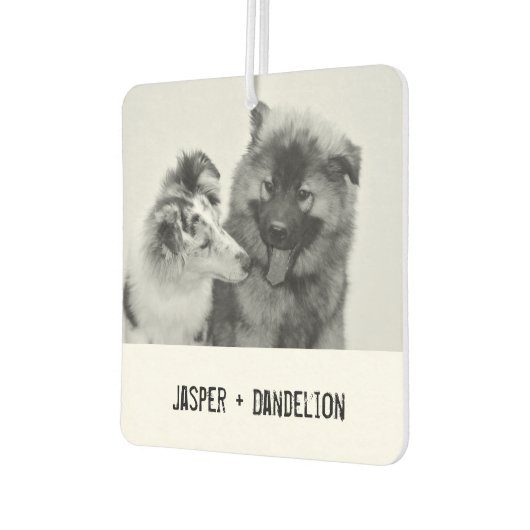 Eenvoudige, moderne aangepaste foto of foto's van  luchtverfrisser (Links)