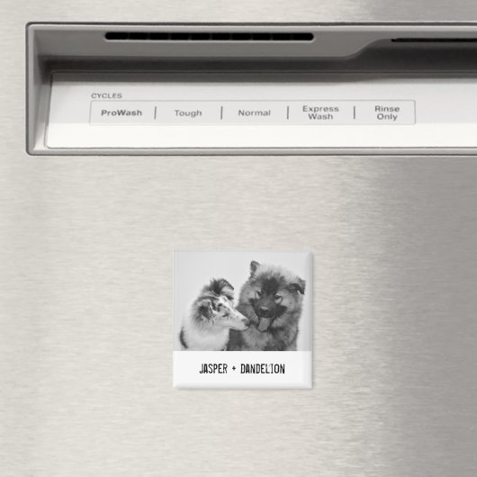 Eenvoudige, moderne aangepaste foto of foto's van  magneet (Insitu (Vaatwasser))