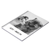 Eenvoudige, moderne aangepaste foto of foto's van  notitieboek (Linkerzijde)