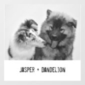 Eenvoudige, moderne aangepaste foto of foto's van raamsticker (Vel)