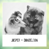 Eenvoudige, moderne aangepaste foto of foto's van raamsticker (Vel 3)