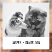 Eenvoudige, moderne aangepaste foto of foto's van raamsticker (Vel 2)