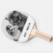 Eenvoudige, moderne aangepaste foto of foto's van  tafeltennisbatje (Zijkant)