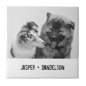 Eenvoudige, moderne aangepaste foto of foto's van tegeltje (Voorkant)