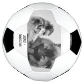 Eenvoudige, moderne aangepaste foto of foto's van  voetbal (Gedraaid)