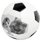 Eenvoudige, moderne aangepaste foto of foto's van  voetbal (Drie kwart)