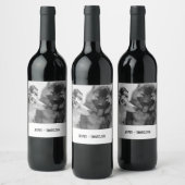 Eenvoudige, moderne aangepaste foto of foto's van wijn etiket (Flessen)