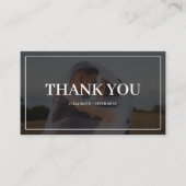 Eenvoudige moderne aangepaste fotobruiloft - Harte Informatiekaartje (Voorkant)