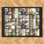 Eenvoudige moderne aangepaste fotocollage tafelkleed