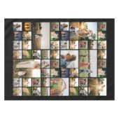 Eenvoudige moderne aangepaste fotocollage tafelkleed (Voorkant (Horizontaal))