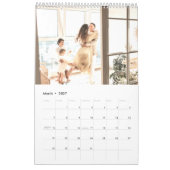 Eenvoudige, moderne aangepaste fotoplanner kalender (Mar 2027)