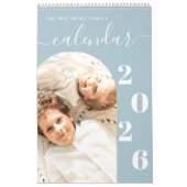Eenvoudige, moderne aangepaste fotoplanner kalender (Hoes)