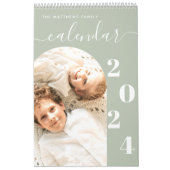 Eenvoudige, moderne aangepaste fotoplanner kalender (Hoes)