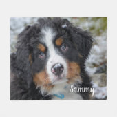 Eenvoudige moderne aangepaste gepersonaliseerde ho fleece deken (Voorkant (Horizontaal))