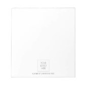 Eenvoudige moderne aangepaste Logo of fotodokter Notitieblok (Voorkant)