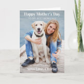 Eenvoudige, moderne aangepaste Moederdag foto Feestdagen Kaart (Voorkant)