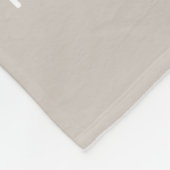 Eenvoudige Moderne Aangepaste Naam Huisdier Foto Fleece Deken (Hoek)