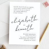 Eenvoudige moderne aangepaste namen Tuxedo White W Kaart