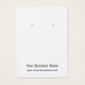 Eenvoudige, moderne, aangepaste oorenkaart visitekaartje (Voorkant)