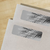 Eenvoudige, moderne aangepaste | Palmboom | Retour Etiket