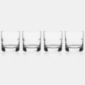 Eenvoudige, moderne aangepaste tekst whisky glas (Links)