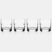Eenvoudige, moderne aangepaste tekst whisky glas (Rechts)