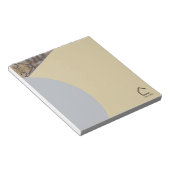 Eenvoudige moderne Abstracte accenten Logo of QR C Notitieblok (Schuin)