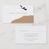 Eenvoudige moderne Abstracte ambachtelijke Visitek Afsprakenkaartje (Voorkant / Achterkant)