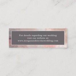 Eenvoudige moderne Abstracte bruiloft-webbehuizing Mini Visitekaartje