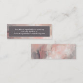 Eenvoudige moderne Abstracte bruiloft-webbehuizing Mini Visitekaartje (Voorkant / Achterkant)