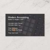 Eenvoudige moderne accountant CPA Visitekaartjes (Voorkant)