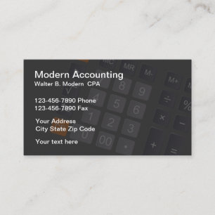 Eenvoudige moderne accountant CPA Visitekaartjes