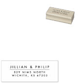Eenvoudige & moderne adresstempel rubberstempel (Gestempeld)
