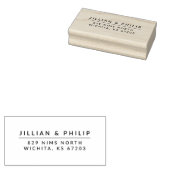 Eenvoudige & moderne adresstempel rubberstempel (Gestempeld)