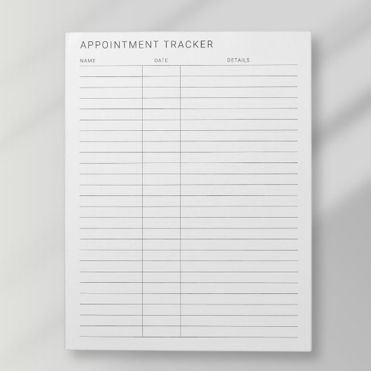 eenvoudige moderne afspraak tracker \ herinnering notitieblok