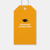 Eenvoudige Moderne Afstudeer Dank Geschenklabel Cadeaulabel (Achterkant)