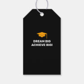 Eenvoudige moderne afstudeer dank je gift tag cadeaulabel (Achterkant)