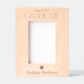 Eenvoudige moderne Afstuderen 2025 typografie lase Gegraveerde Lijstjes (Voorkant)