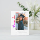 Eenvoudige Moderne Afstuderen Briefkaart (Staand voorkant)